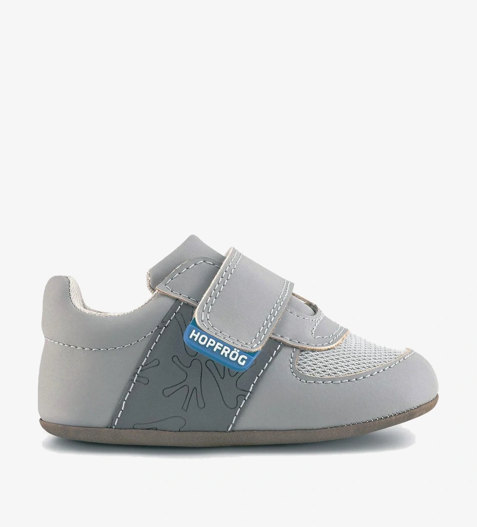 Hopfrög ⁠Smart Walker First Prime Super Mat Havalı Gri Barefoot İlk Adım Bebek Ayakkabı model görseli